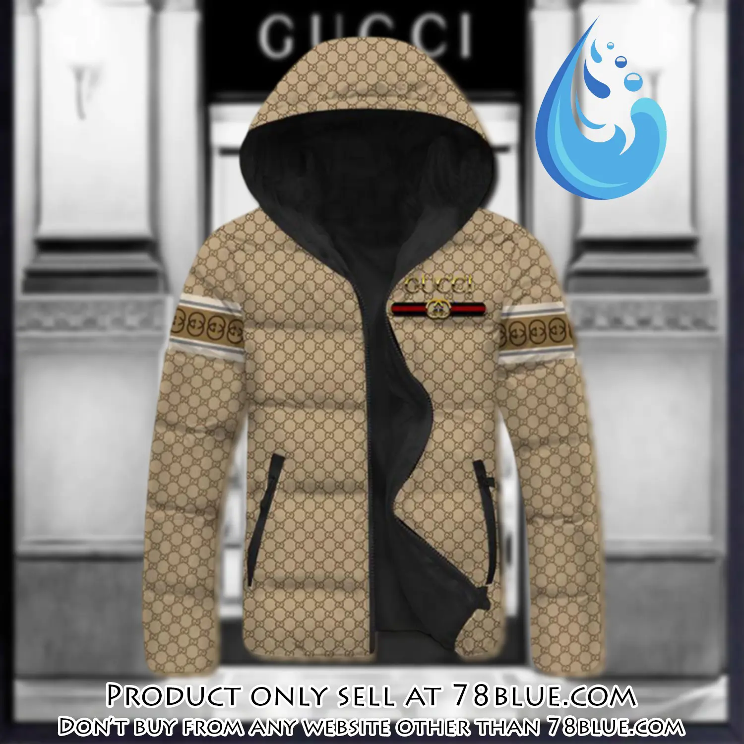 Gucci downfilled coat ultralight down jacket outdoor jacket warm outwear dfj1006 78b1435757